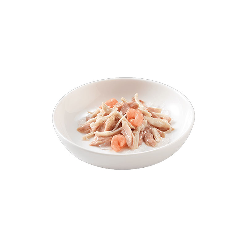 Tuna and Chicken with Shrimps