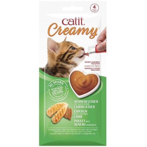 بستنی گربه Catit با طعم مرغ و بره