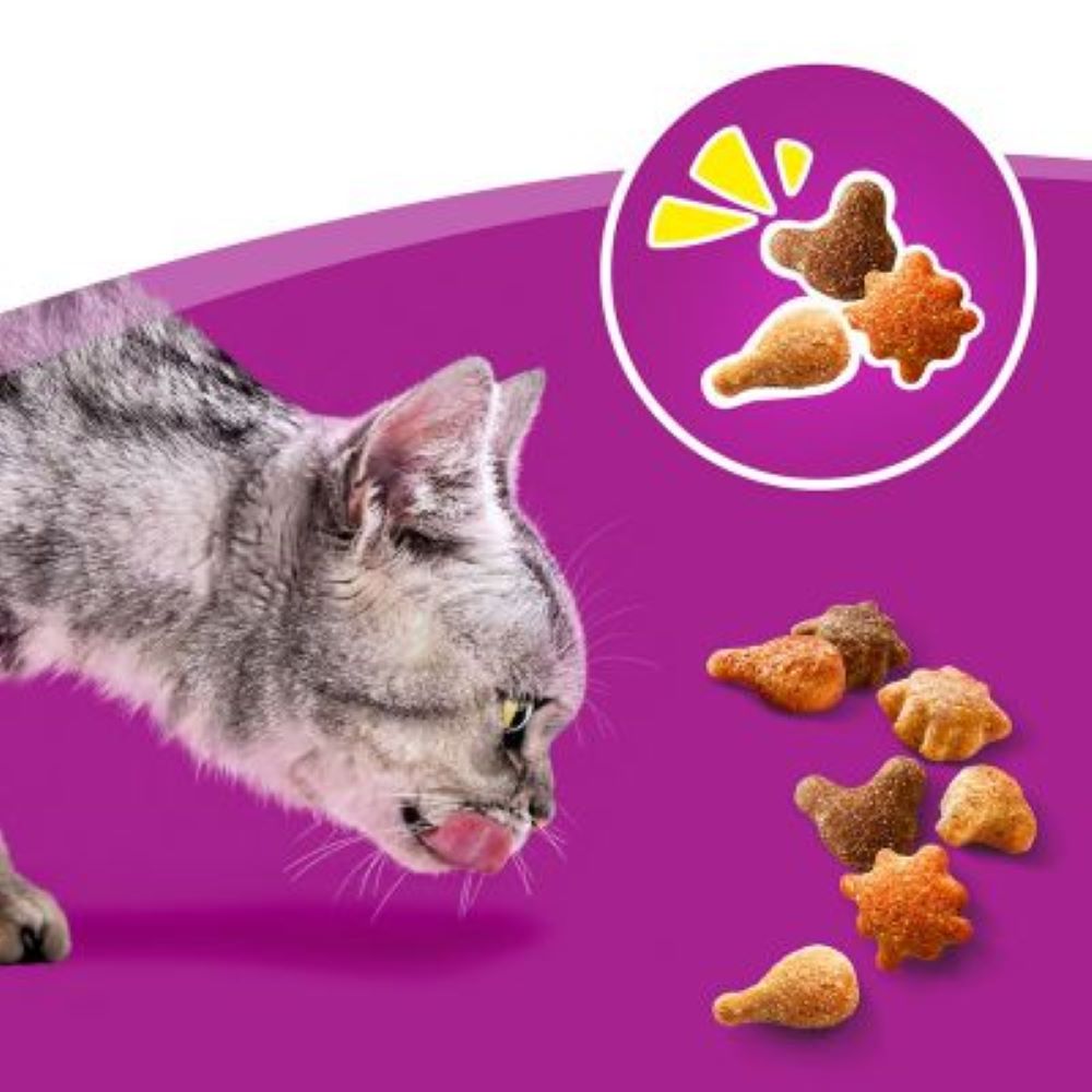 تشویقی گربه ویسکاس مدل Crunch مرغ و ماهی و اردک