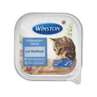 خوراک کاسه ای (ووم) گربه وینستون با طعم ماهی سفید