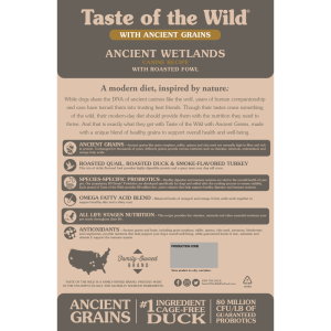 غذای خشک سگ تیست اف د وایلد مدل Ancient Wetlands
