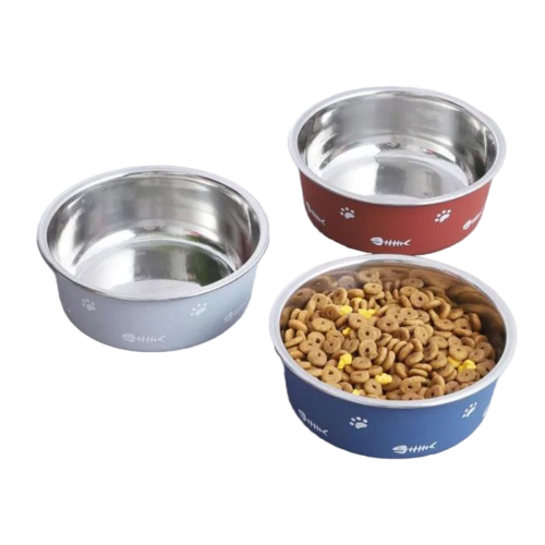 ظرف غذای سگ و گربه استیل مدل میکاسا