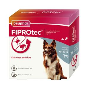 قطره ضد کک و کنه سگ نژاد متوسط بیفار مدل FIPRO